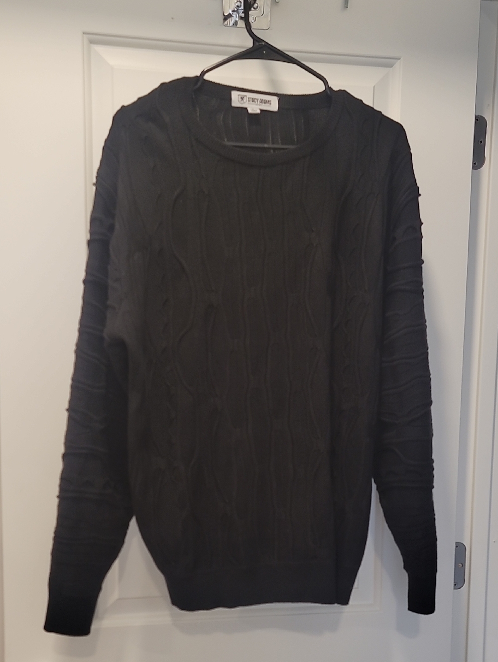 Stacey Adams Textured Jacquard Knit Sweater